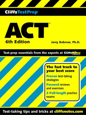 cover image of CliffsTestPrep ACT Quick Review
